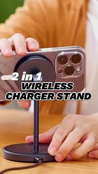 Magnetic 20W 2-in-1 Wireless Charger Stand for iPhone and AirPods