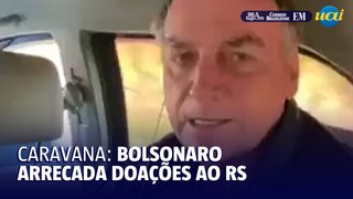 Um mês após tragédia no RS, Bolsonaro faz caravana de doações por São Paulo