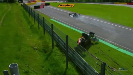 Formula Regional European Championship 2024 Spa Race 2 Andriolo Bhirombhakdi Big Crash