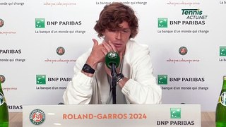 Tennis - Roland-Garros 2024 - Andrey Rublev : “Sorry I don’t watch tennis on television”