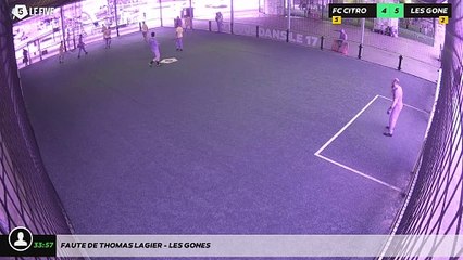 Faute de Thomas LAGIER - LES GONES