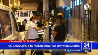 No paga cupo y lo asesinan cuando limpiaba su auto: peritos buscan a los responsables