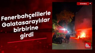 Kalamış'ta Fenerbahçeliler, Galatasaray'ın etkinliğine saldırdı