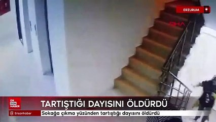 Erzurum'da sokağa çıkma yüzünden tartıştığı dayısını öldürdü