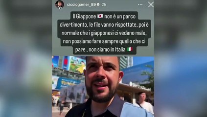 Cicciogamer accusa Ilary Blasi: «Ha saltato la fila per scattare un selfie con il cane Hachiko in Giappone»