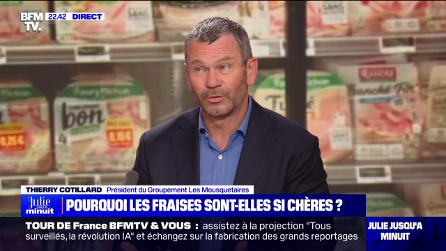 Thierry Cotillard (président du groupement Les Mousquetaires): On a des progressions importantes en volume sur les marques distributeurs au détriment des marques nationales