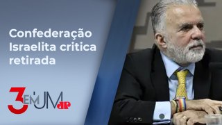 Brasil remove embaixador brasileiro de Israel de forma definitiva