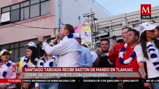 Otorgan bastón de mando a Santiago Taboada en Tláhuac, CdMx