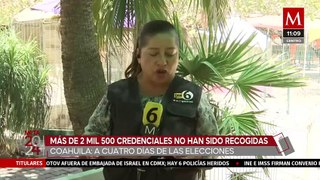 En Coahuila, más de 2 mil 500 credenciales no han sido recogidas