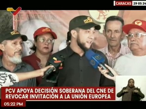 Caracas | PCV reafirma su apoyo al CNE tras revocar la invitación como veedor a la UE