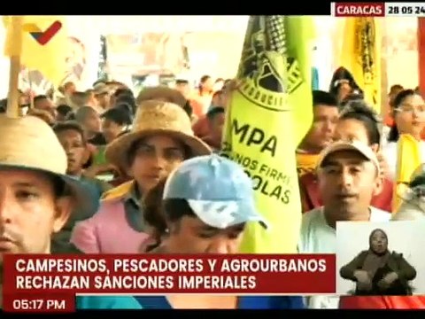 Caracas | Movimientos campesinos rechazan las medidas coercitivas impuestas por EE.UU.