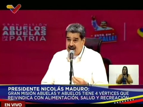 Pdte. Maduro anunció la creación de una estructura legal para el apoyo económico de los Círculos de Abuelos