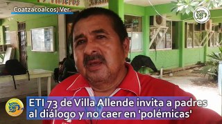 ETI 73 de Villa Allende invita a padres al diálogo y no caer en 'polémicas'
