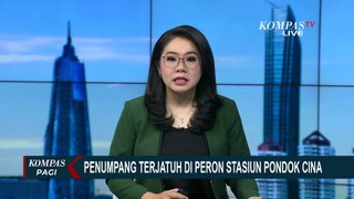 Rekaman Amatir Penumpang KRL Terjatuh di Peron Stasiun Pondok Cina