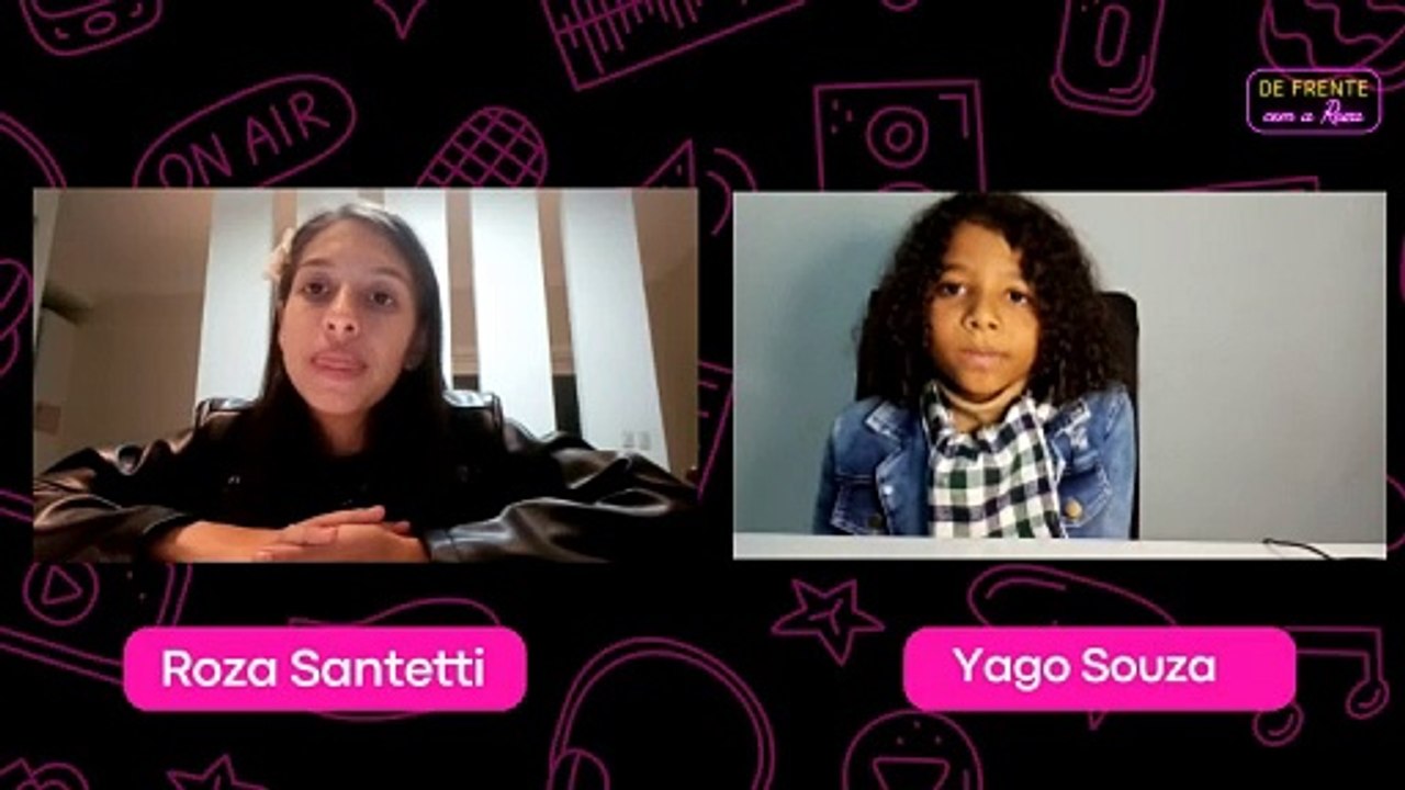 Roza de frente com Yago Souza