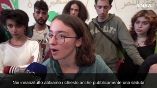 Torino, gli occupanti di Palazzo Nuovo: 