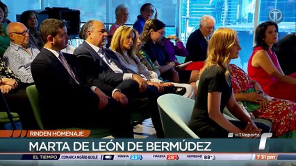 Cable & Wireless rinde homenaje a Marta de León de Bermúdez