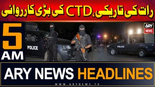 ARY News 5 AM Headlines 30th May 2024 | CTD Successful Operation in Peshawar
