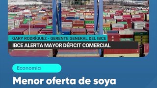 Menor oferta de soya acentúa el déficit comercial