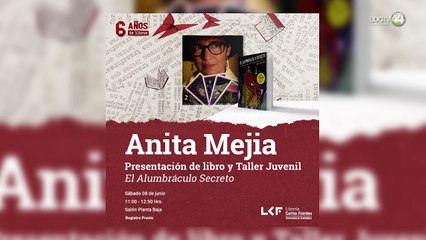 Con encuentros literarios la Librería Carlos Fuentes celebrará su 6to aniversario.