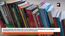 Inauguraron una biblioteca estudiantil en homenaje a la autora misionera Rosita Escalada Salvo en Posadas