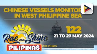 Bilang ng mga barko ng China sa WPS, bumaba ayon sa Phl Navy
