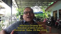 Advokat Praktisi Hukum Pontianak Alfonsus Girsang SH Bicara Esensi Tindak Pidana Pencucian Uang, Advokat Glorio Sanen SH Bantah Advokat Rusliyadi SH Tentang TPPU Credit Union Lantang Tipo Rp146  Miliar Dilaporkan ke Polda Kalbar, Kamis, 25 April 2024.