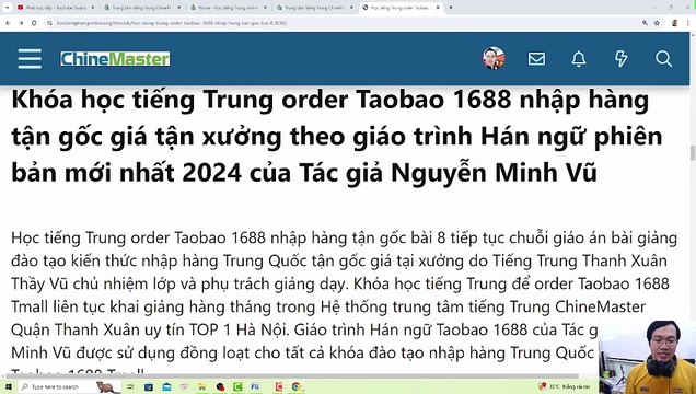 Ai là Tác giả của Giáo trình Hán ngữ? Tác giả Nguyễn Minh Vũ đào tạo khóa học tiếng Trung giao tiếp