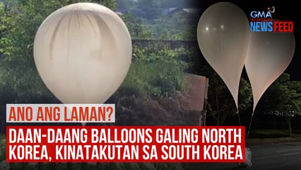 下载视频: Daan-daang balloons galing North Korea, kinatakutan sa South Korea | GMA Integrated Newsfeed