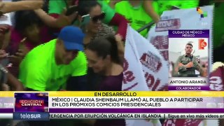 Candidata presidencial Claudia Sheinbaum, realizó su cierre de campaña en ciudad de México