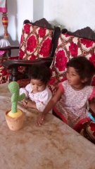 speekchilds with dolls