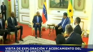 Pdte. Nicolás Maduro recibe al Primer Min. de República Democrática de Santo Tomé y Príncipe