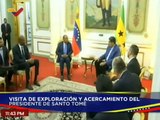 Pdte. Nicolás Maduro recibe al Primer Min. de República Democrática de Santo Tomé y Príncipe