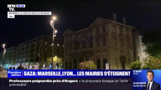 Marseille, Lyon, Lille... Des mairies s'éteignent en solidarité avec les victimes civiles à Gaza