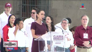 Sheinbaum manda mensaje a adversarios políticos en su cierre de campaña en el Zócalo