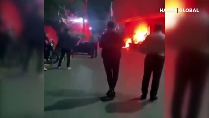 Kadıköy'de Galatasaray Spor Kulübü Kalamış Tesisleri'nde taraftarlar arasında gerginlik