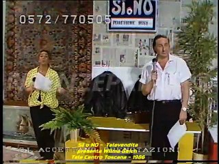 SI o NO. Televendita presentata da Wilma Goich - Tele Centro Toscana - 1986