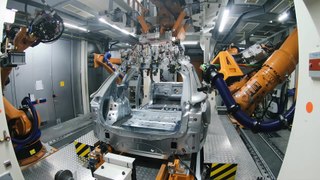 Audi Q6 e-tron Production at Ingolstadt Site - Body Shop