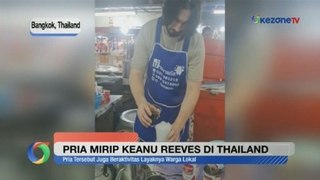 Viral! Penjual Sotong di Thailand Mirip Aktor Keanu Reeves Pemeran John Wick