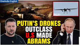 Putin's Drones Mock U.S Made Abrams Tanks On Battlefield | Watch Ukraine Army Lose Big War Machines