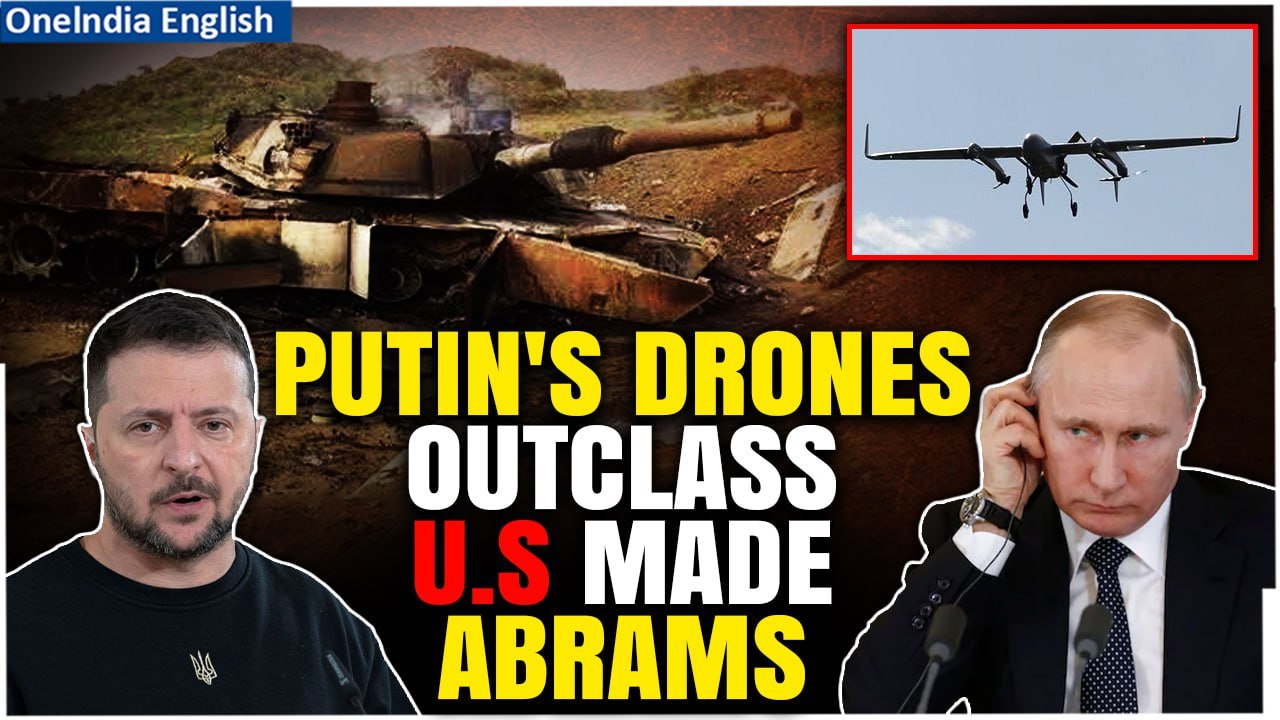 Putin's Drones Mock U.S Made Abrams Tanks On Battlefield | Watch Ukraine Army Lose Big War Machines