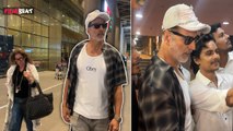 Akshay Kumar: London से लौटे Actor के लिए लगी Fans की भीड़, सासू मां Dimple Kapadia भी दिखी साथ