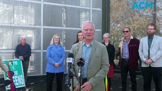 Councillor Jenny McKinnon announcing her Greens running partners for 2024 local election