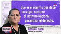 Guadalupe Taddei, Presidenta del INE, habló sobre las medidas de seguridad para las elecciones