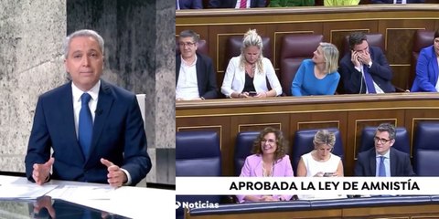 Vallés deja a Sánchez como un cobarde enumerando todas sus espantadas durante la tramitación de la amnistía