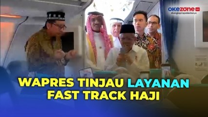 Wapres Tinjau Layanan Fast Track Haji di Bandara Adi Soemarmo Solo, Ikut Doakan Jemaah