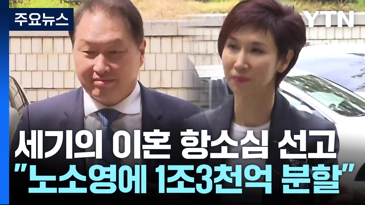 법원 "최태원, 노소영에게 1조 3,808억 원 지급"...이혼소송 2심 결론 / YTN