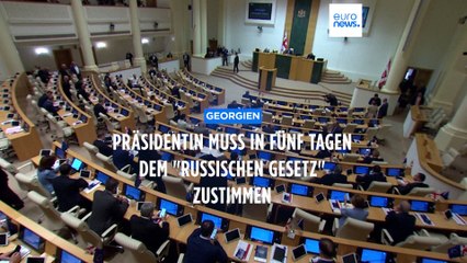 "Russisches Gesetz": Georgische Präsidentin hat fünf Tage um zuzustimmen