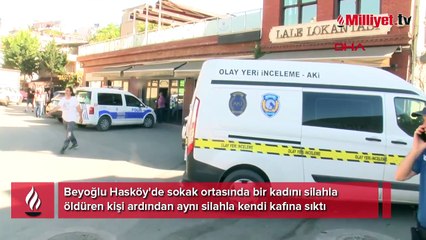 İstanbul'da sokak ortasında vahşet: Öldürüp kendi kafasına sıktı