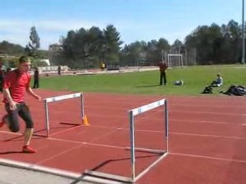 Passage de haies stage d'entraînement Sophia Antipolis